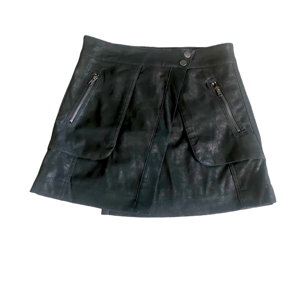 saints Dresses & Skirts - Women’s faux leather black mini skirt size medium